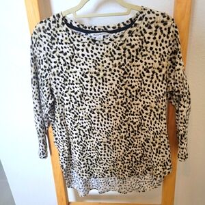 Tommy Bahama Cheetah Print 3/4 Sleeve Top